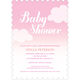 Pink In The Clouds Shower Invitations Image 6 of 6